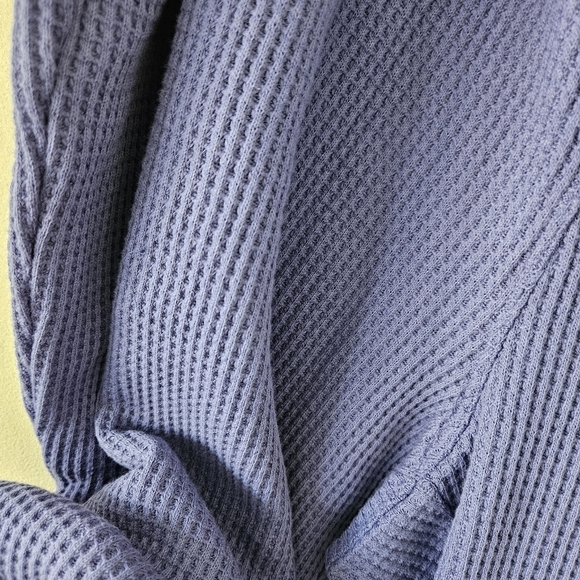 Calvin Klein Performance Plus blue waffle knit thermal activte lounge pants 2X - Picture 7 of 16